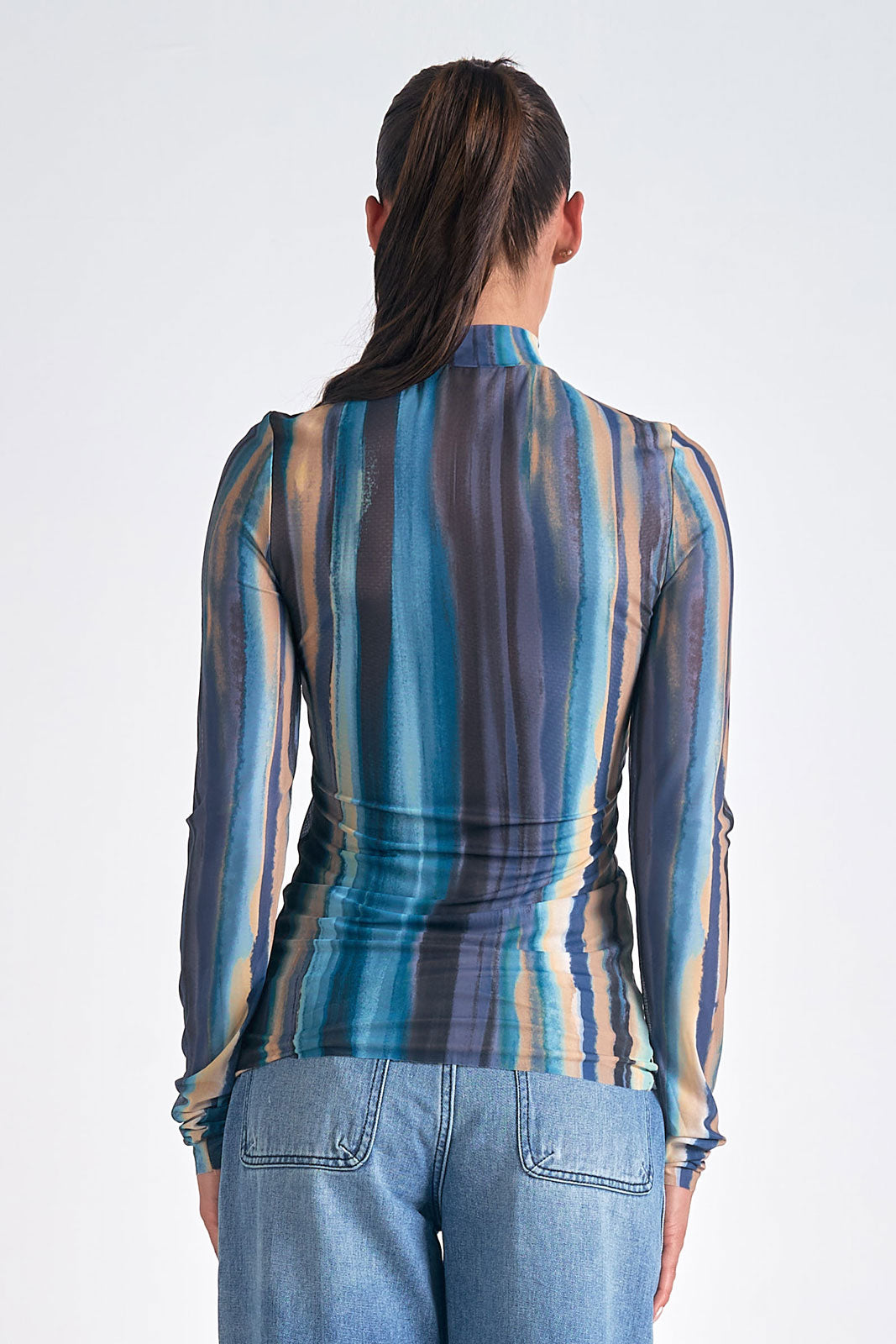 Oslo Blue Dip Dyed Top