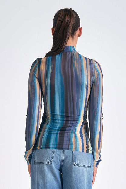 Oslo Blue Dip Dyed Top