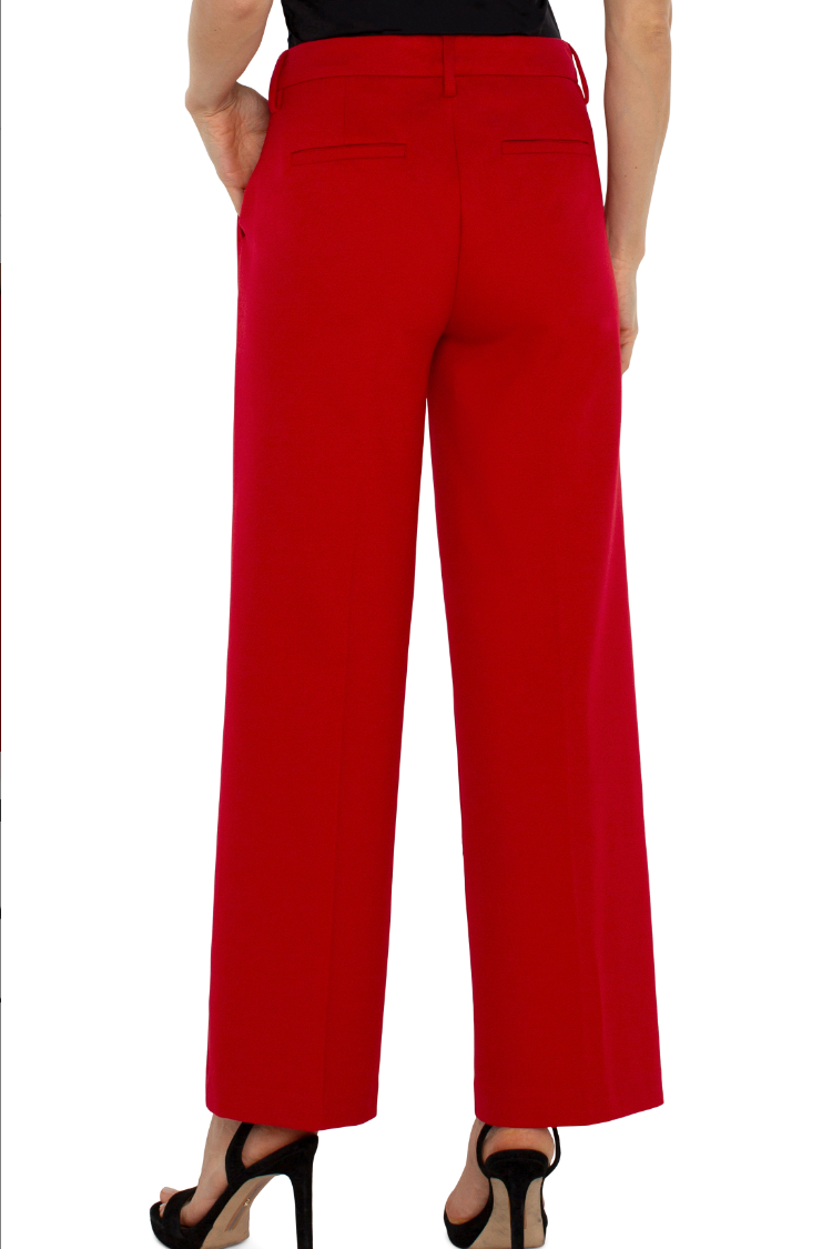 Kelsey Wide Leg Trouser 31" inseam - Tango Red