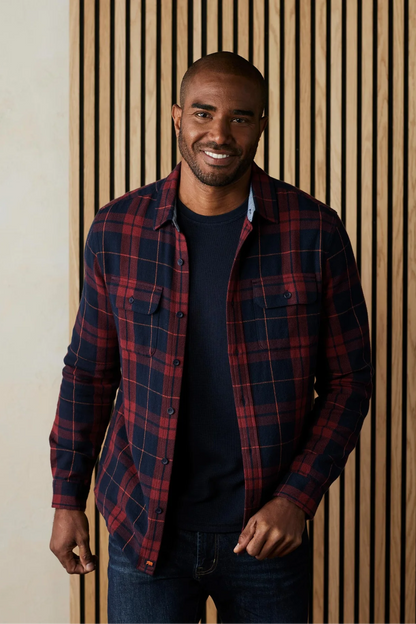 Mountain Overshirt - Garnet Plaid
