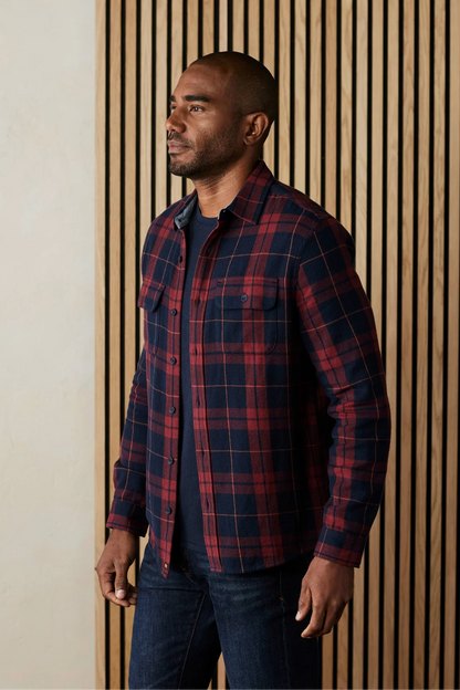 Mountain Overshirt - Garnet Plaid