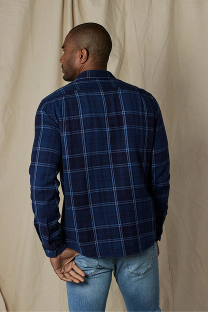 Mountain Overshirt - Indigo Plaid