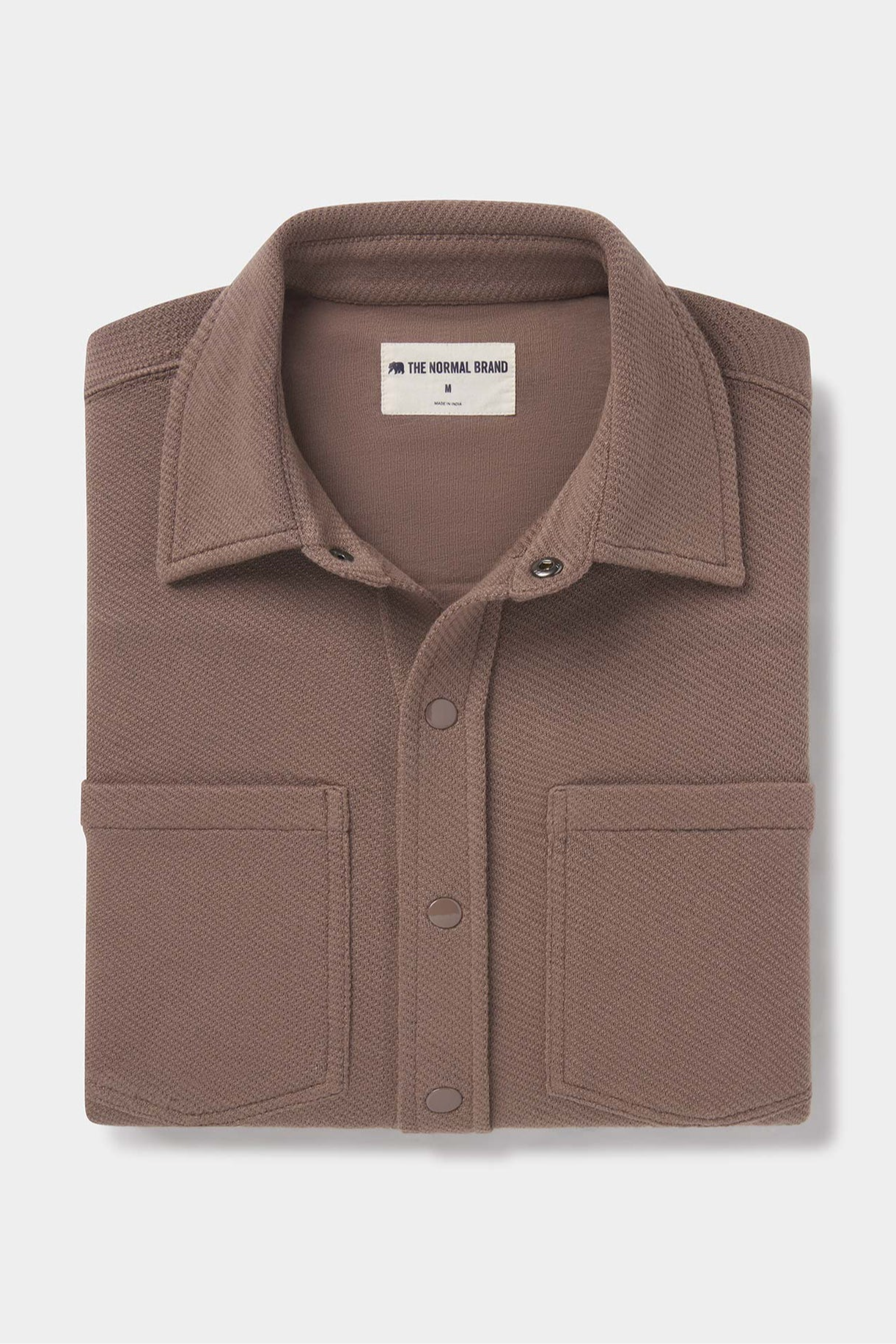Looped Terry Button Up - Cedar