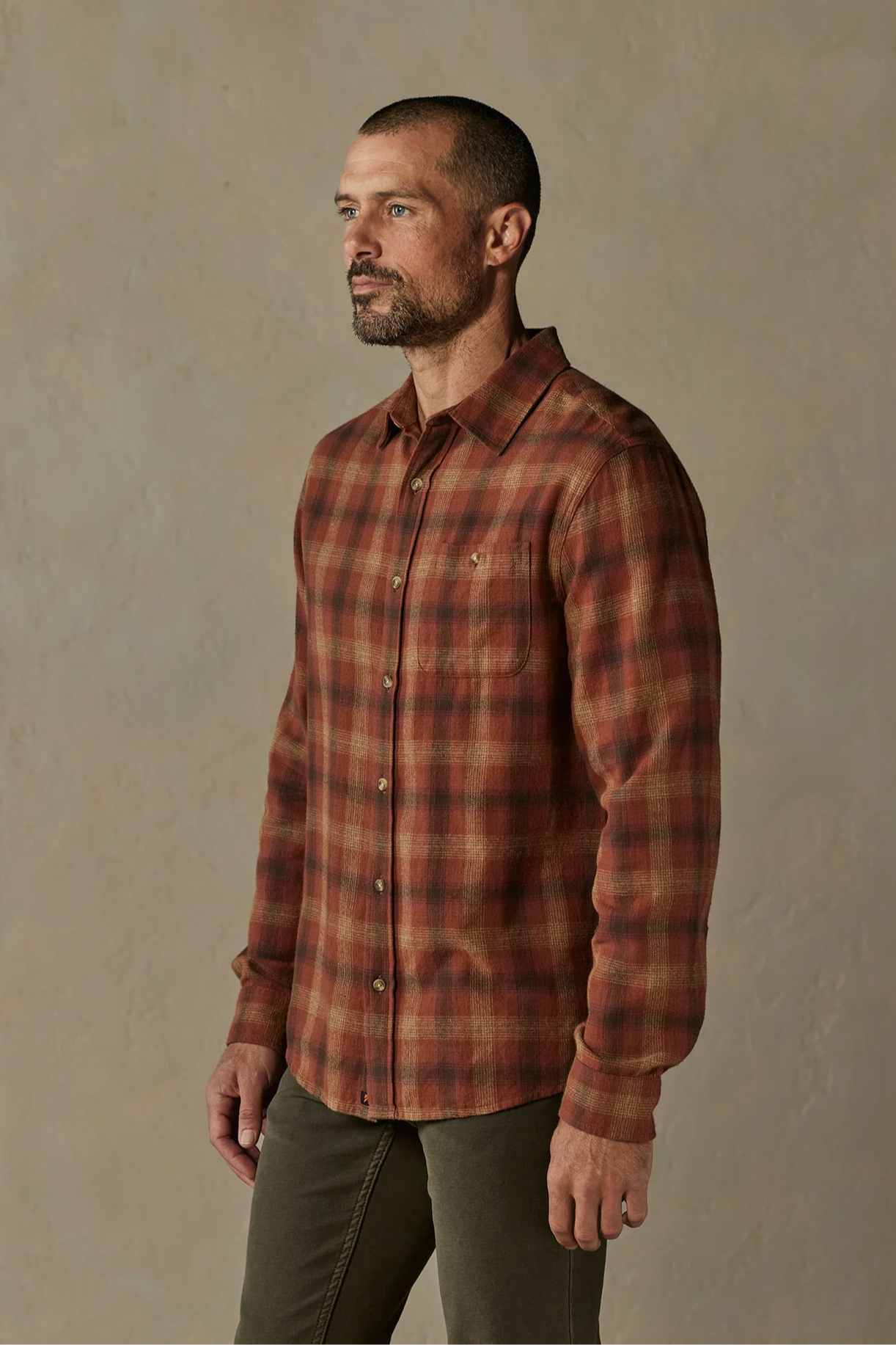 Hudson Double Brushed Flannel - Maple Glaze Plaid