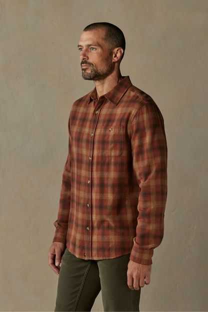 Hudson Double Brushed Flannel - Maple Glaze Plaid