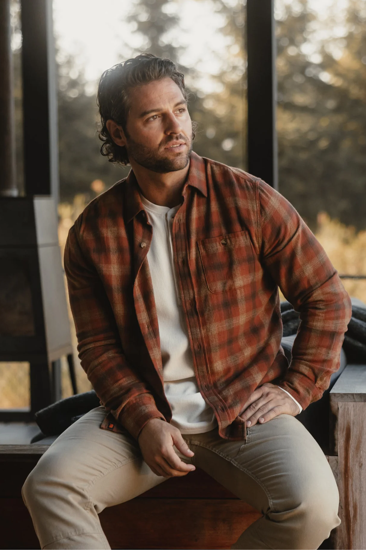 Hudson Double Brushed Flannel - Maple Glaze Plaid