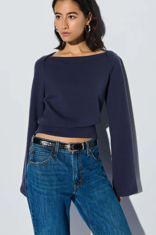 Darlene Envelope Sweatshirt- Graphite