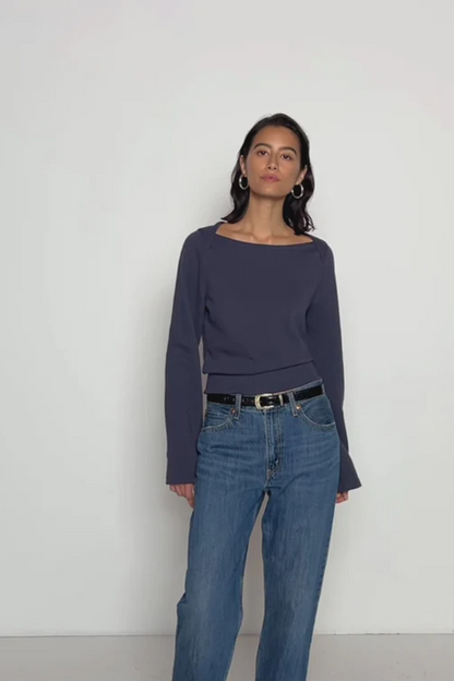 Darlene Envelope Sweatshirt- Graphite