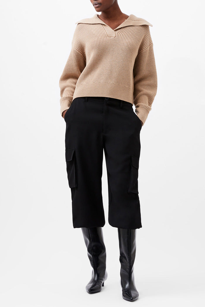 Joss Knit Collared Sweater