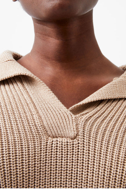 Joss Knit Collared Sweater