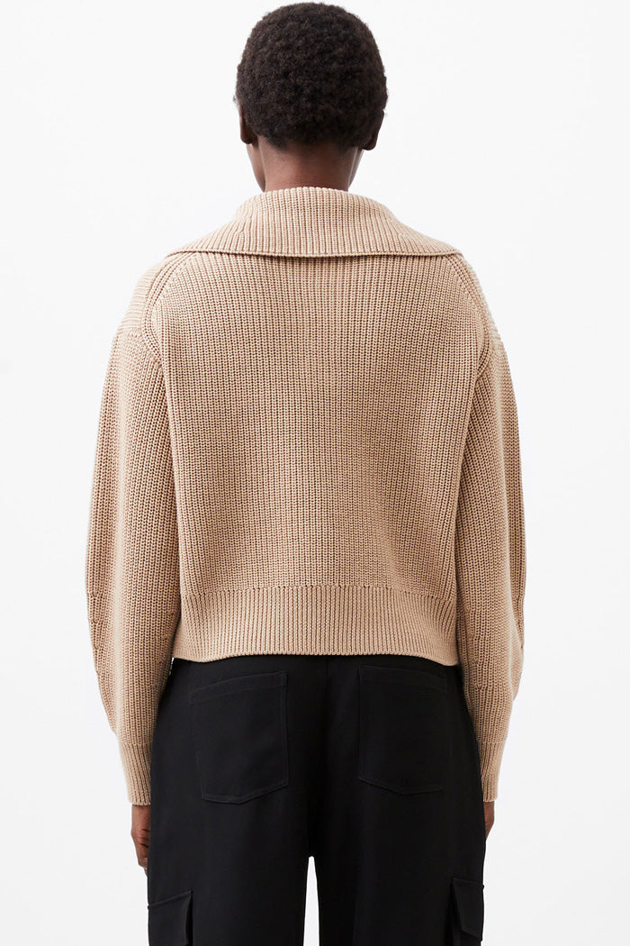 Joss Knit Collared Sweater