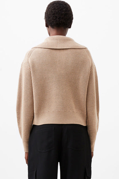 Joss Knit Collared Sweater