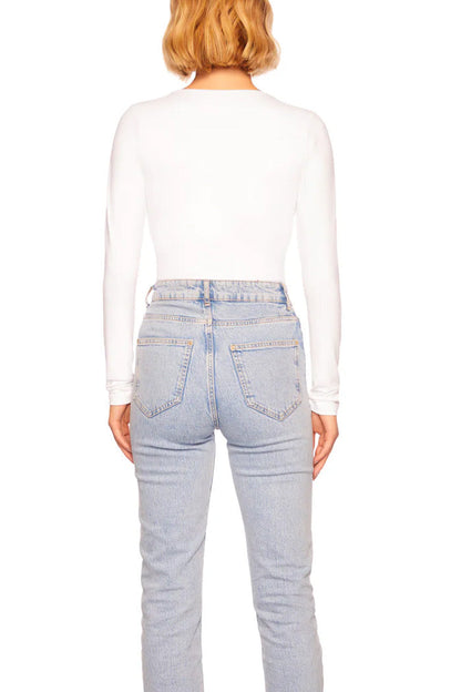 ESSENTIAL V-NECK L/S TOP