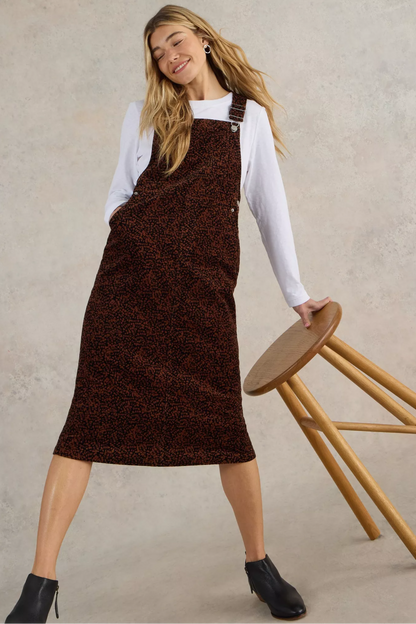 Emmie Organic Cord Midi Pinny