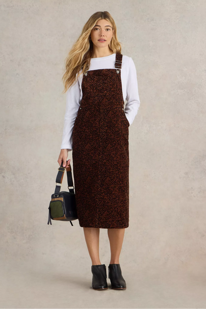 Emmie Organic Cord Midi Pinny