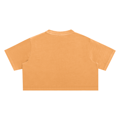ESSNTIAL ELEMNTS Women's Snow Washed Crop Top Tee