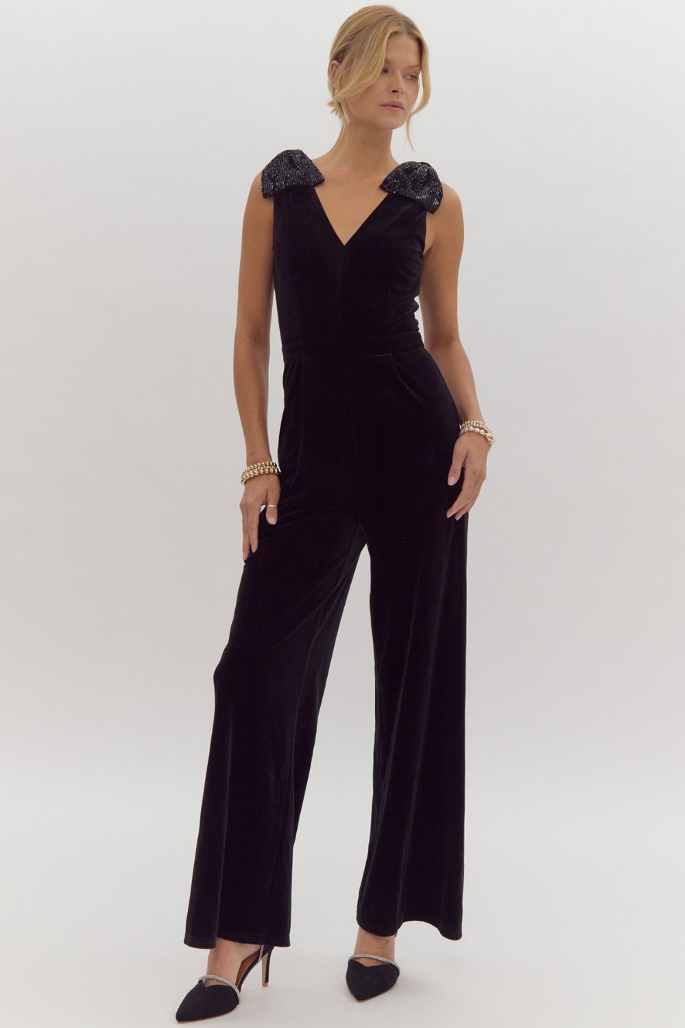 Embellished in Velvet Jumpsuit