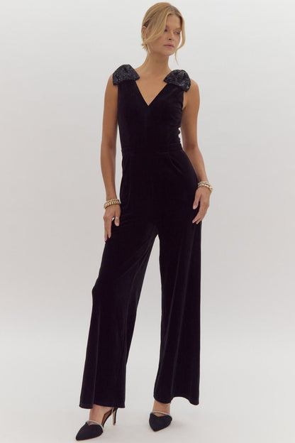 Embellished in Velvet Jumpsuit