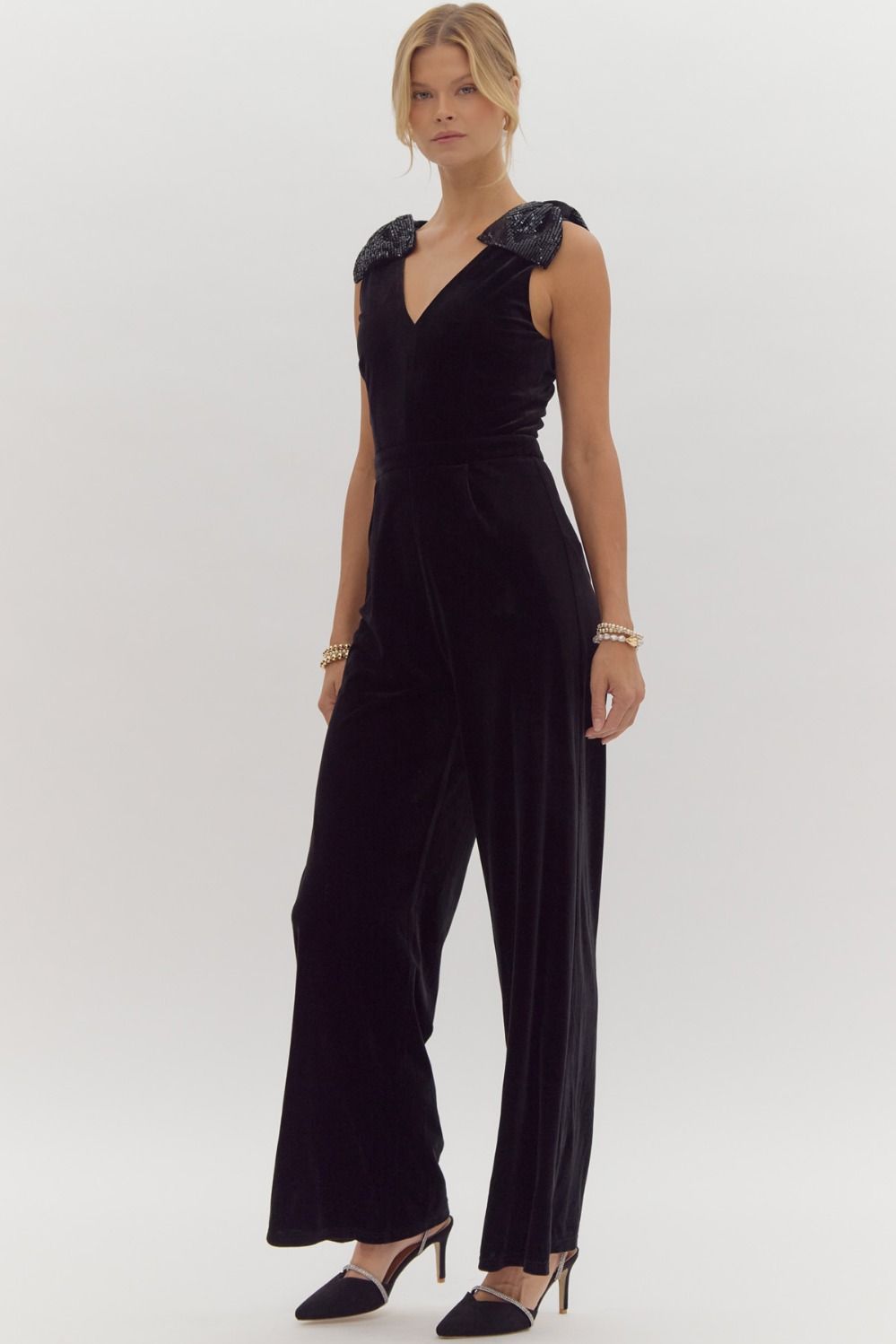 Embellished in Velvet Jumpsuit