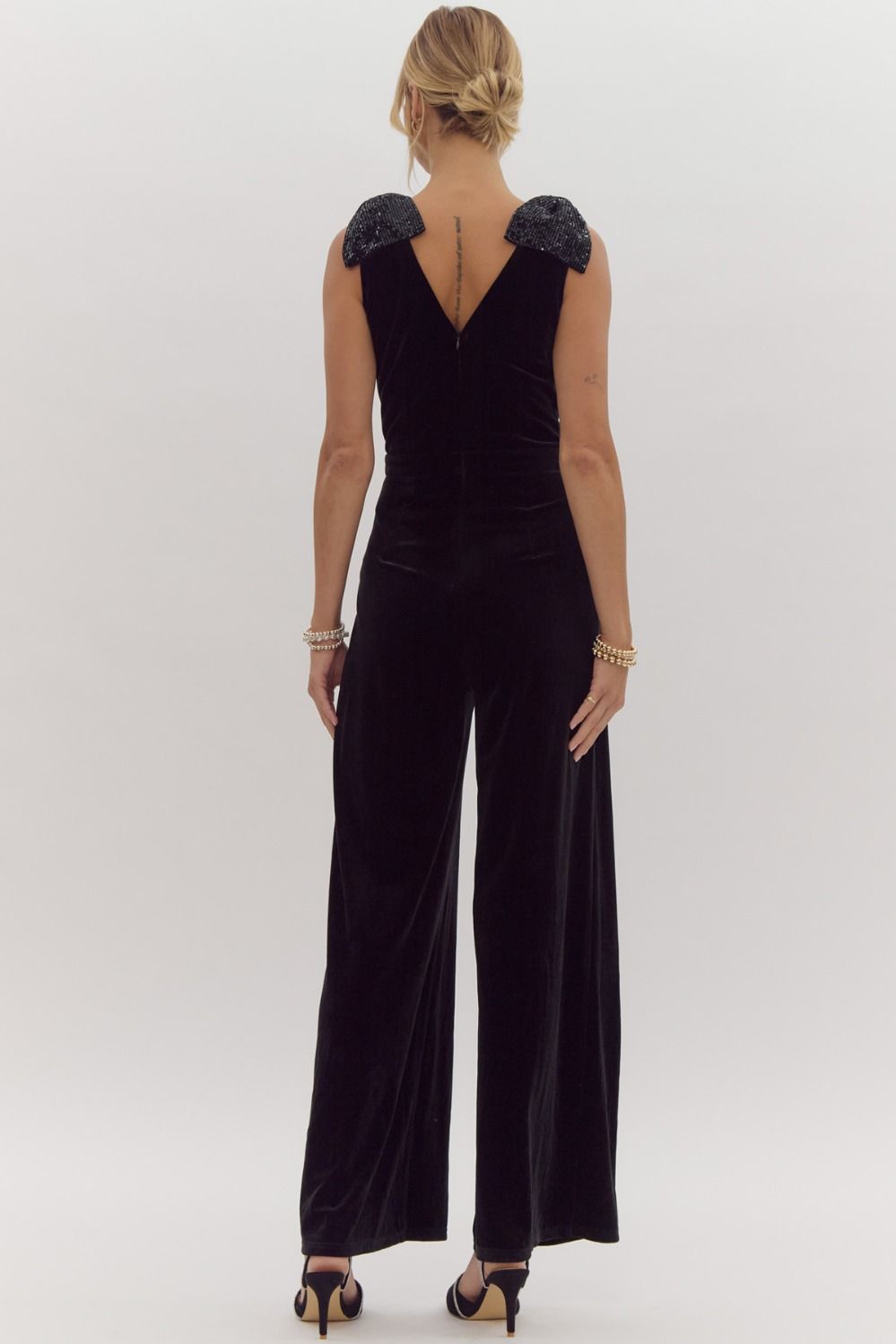 Embellished in Velvet Jumpsuit