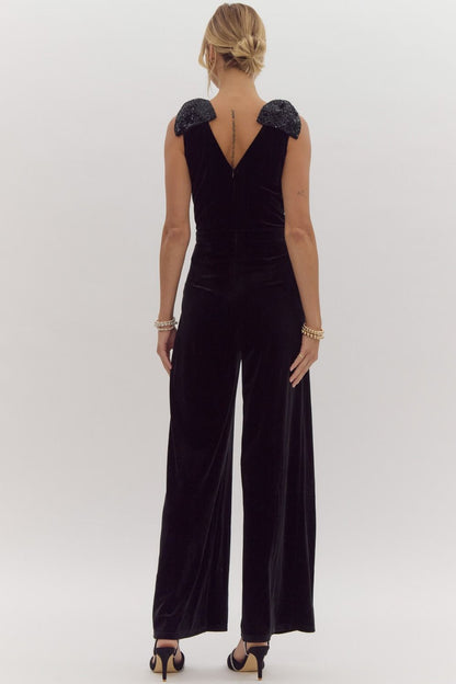 Embellished in Velvet Jumpsuit
