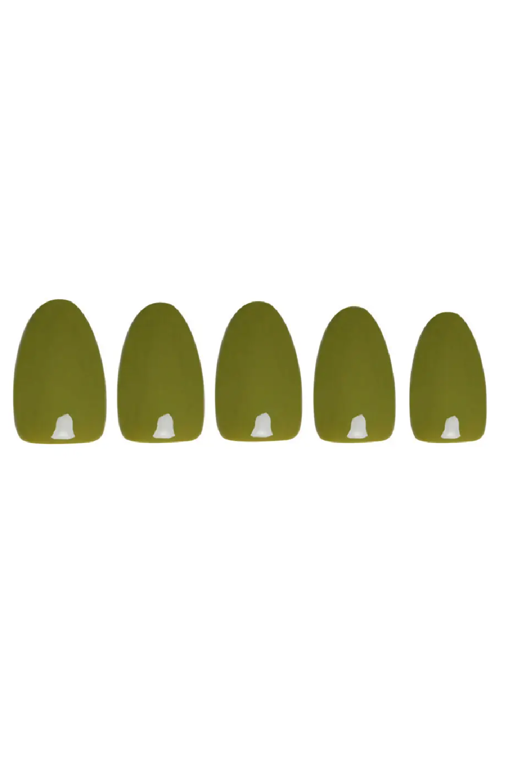Moss Green Press-On Nails | Fall Solids | Short Oval