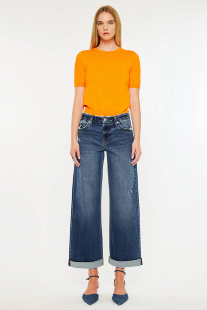 Kancan High Rise Wide Leg Jeans