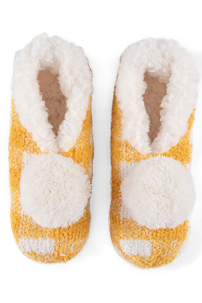 Chloe Plaid Knit Slippers