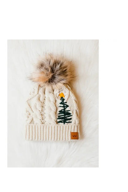 Knit Pom Pom Hat