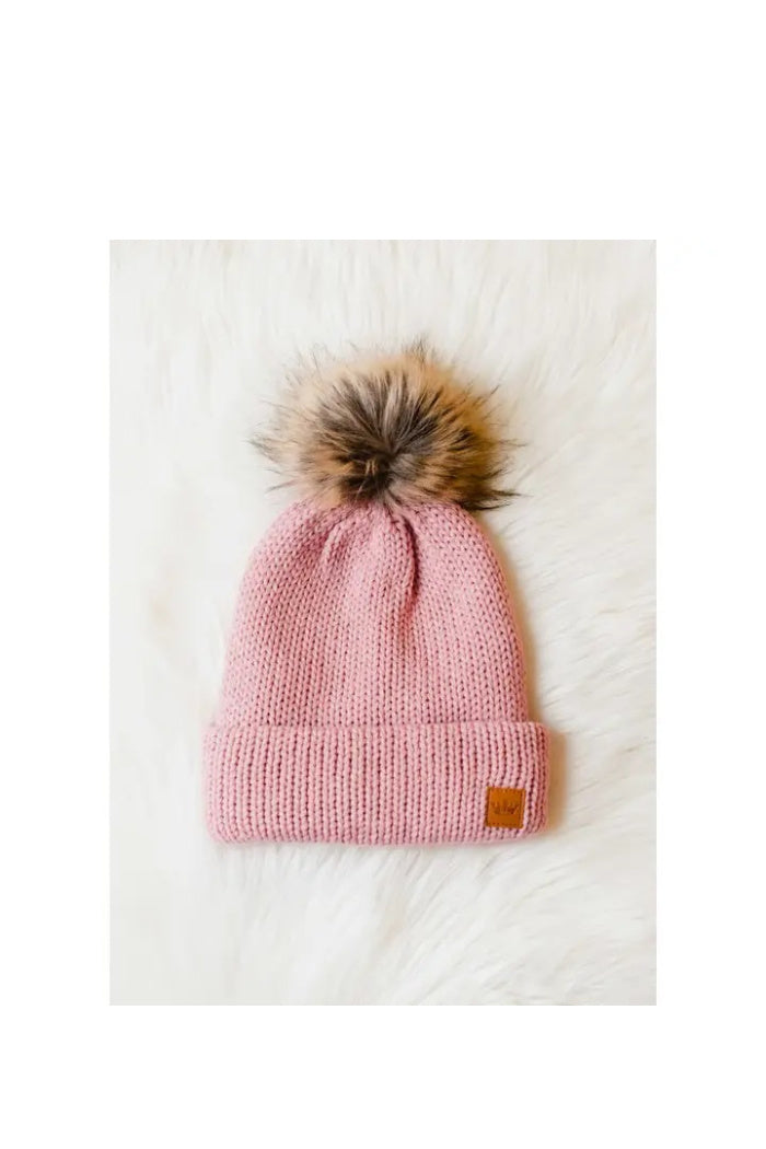 Knit Pom Pom Hat