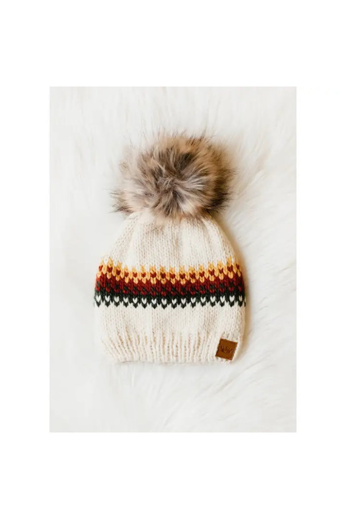 Knit Pom Pom Hat