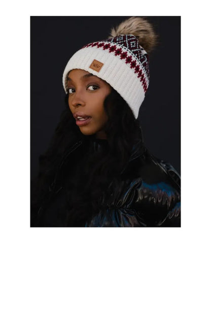 Knit Pom Pom Hat