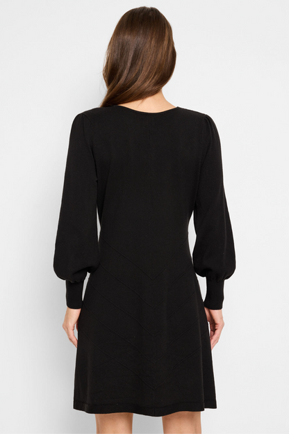 Twirl Time Dress- Black Onyx