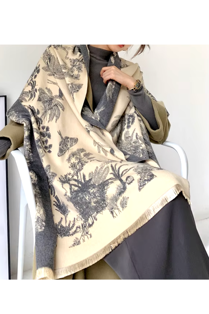 FLORAL PASHMINA