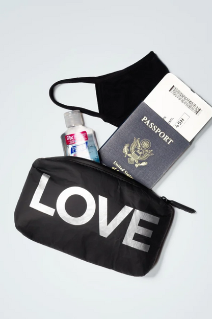Black with Silver LOVE Organizational Packs Set of Two