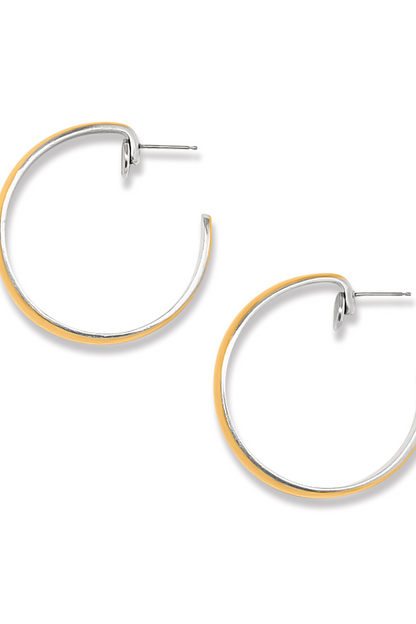 Ferrara Entrata Moon Large Hoop Earrings