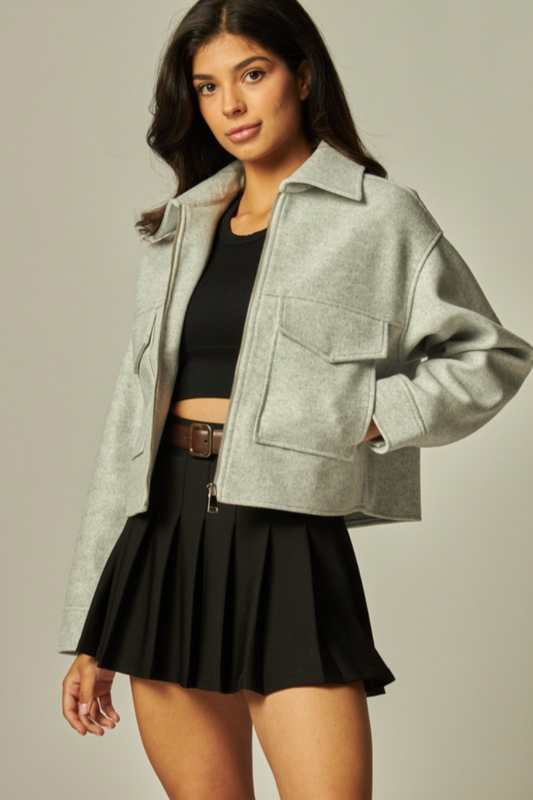 Cityline Tailored Wool Bomber