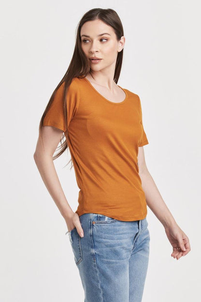 Aimee Scoop Neck Crew Neck