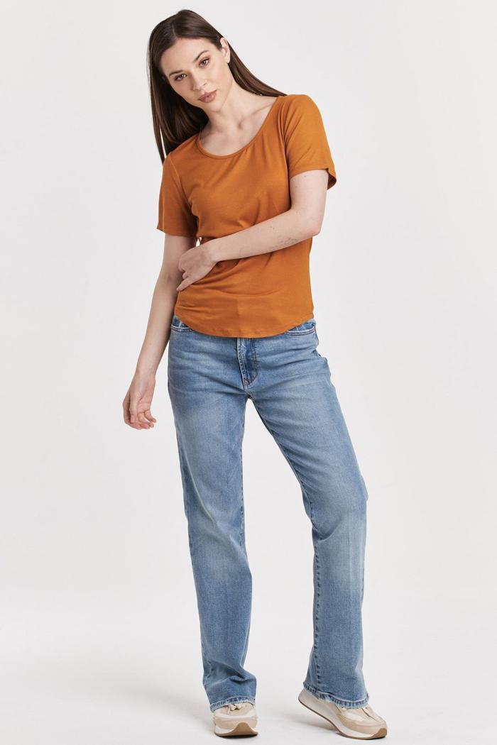 Aimee Scoop Neck Crew Neck