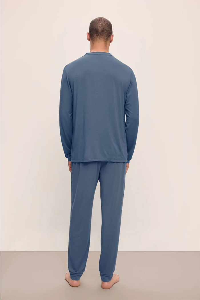 Henry TENCEL™ Modal Long PJ Set | Coastal Blue