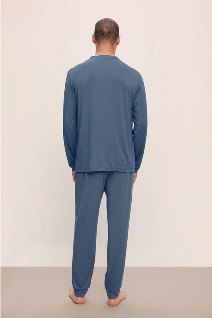Henry TENCEL™ Modal Long PJ Set | Coastal Blue