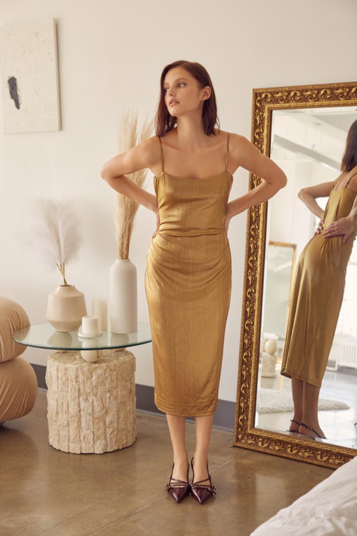 S/L Met Midi Dress