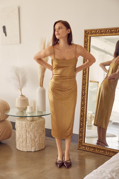 S/L Met Midi Dress