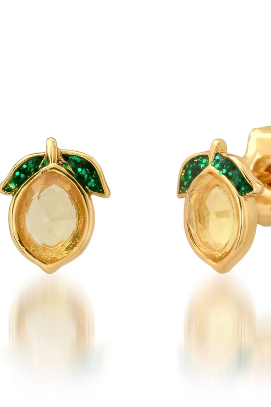 Lemon Citrine Stud Earring