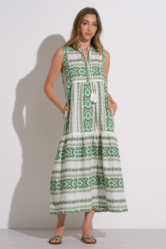 Maxi Sleeveless V Neck Dress