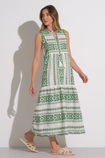 Maxi Sleeveless V Neck Dress