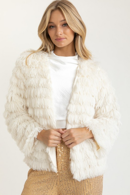 Faux Shag Jacket