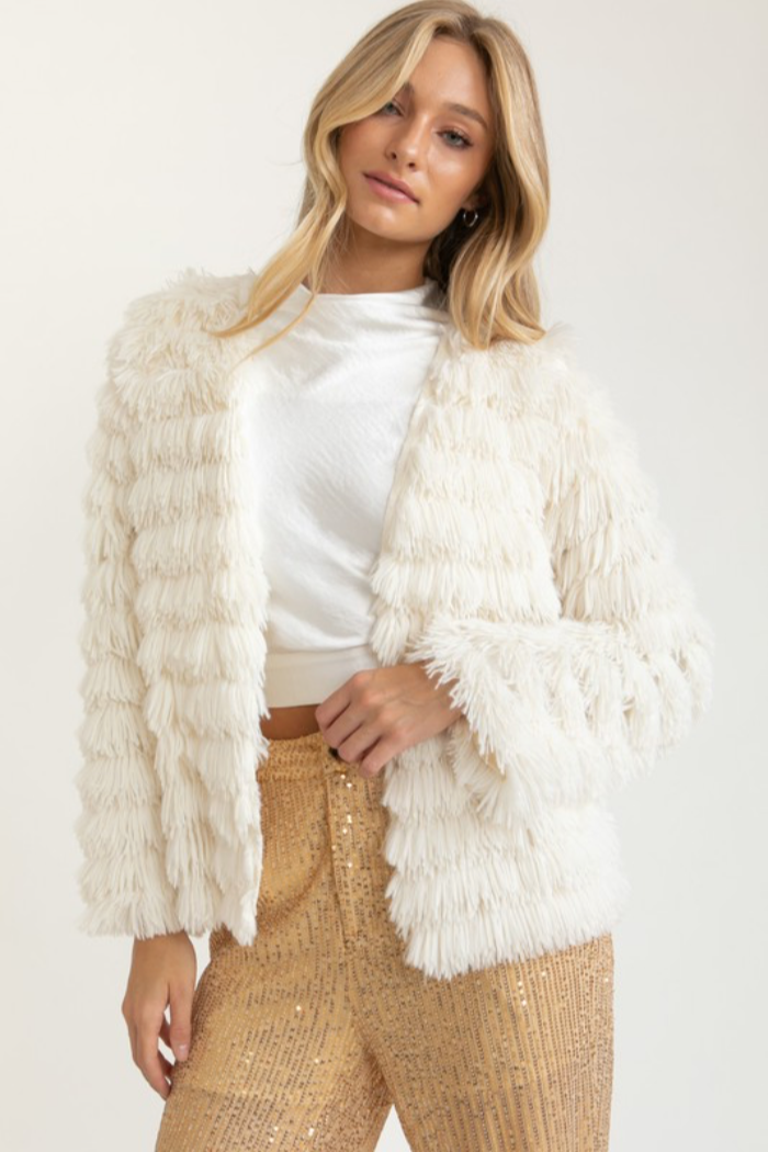 Faux Shag Jacket