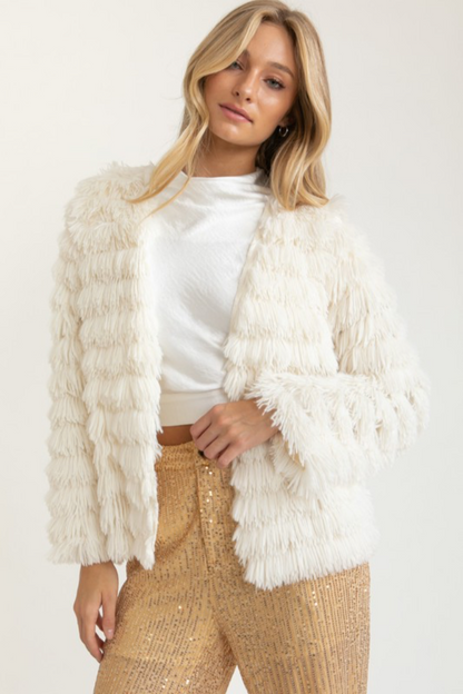 Faux Shag Jacket