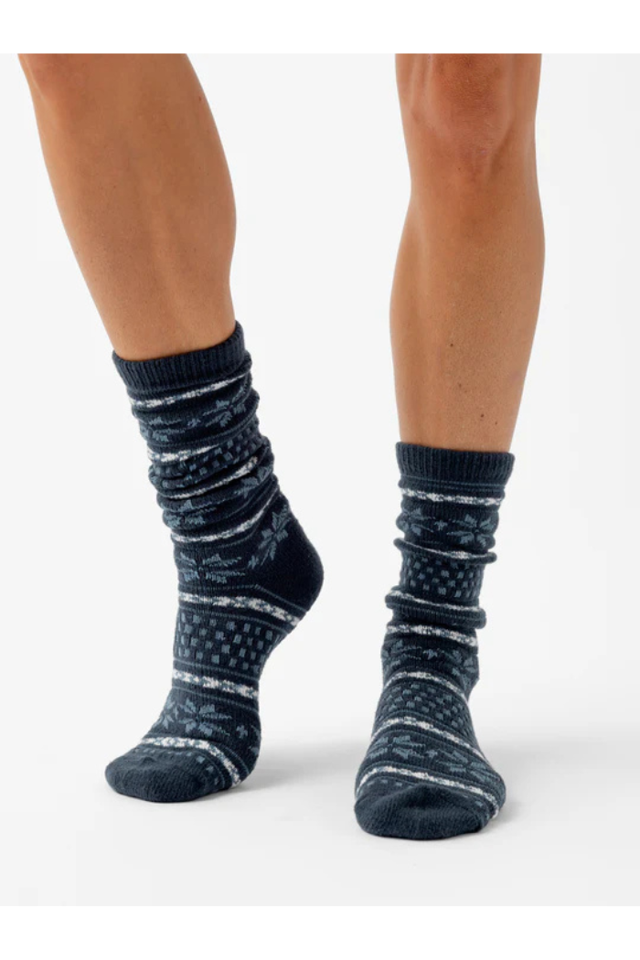 The Fair Isle Plush Lounge Sock